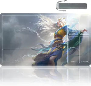TCG playmat Table Mats Size 70X40 cm Mousepad Compatible for MTG RPG CCG Trading Card Game Play mats Original Play Mat Art Designs & Accessories (14)