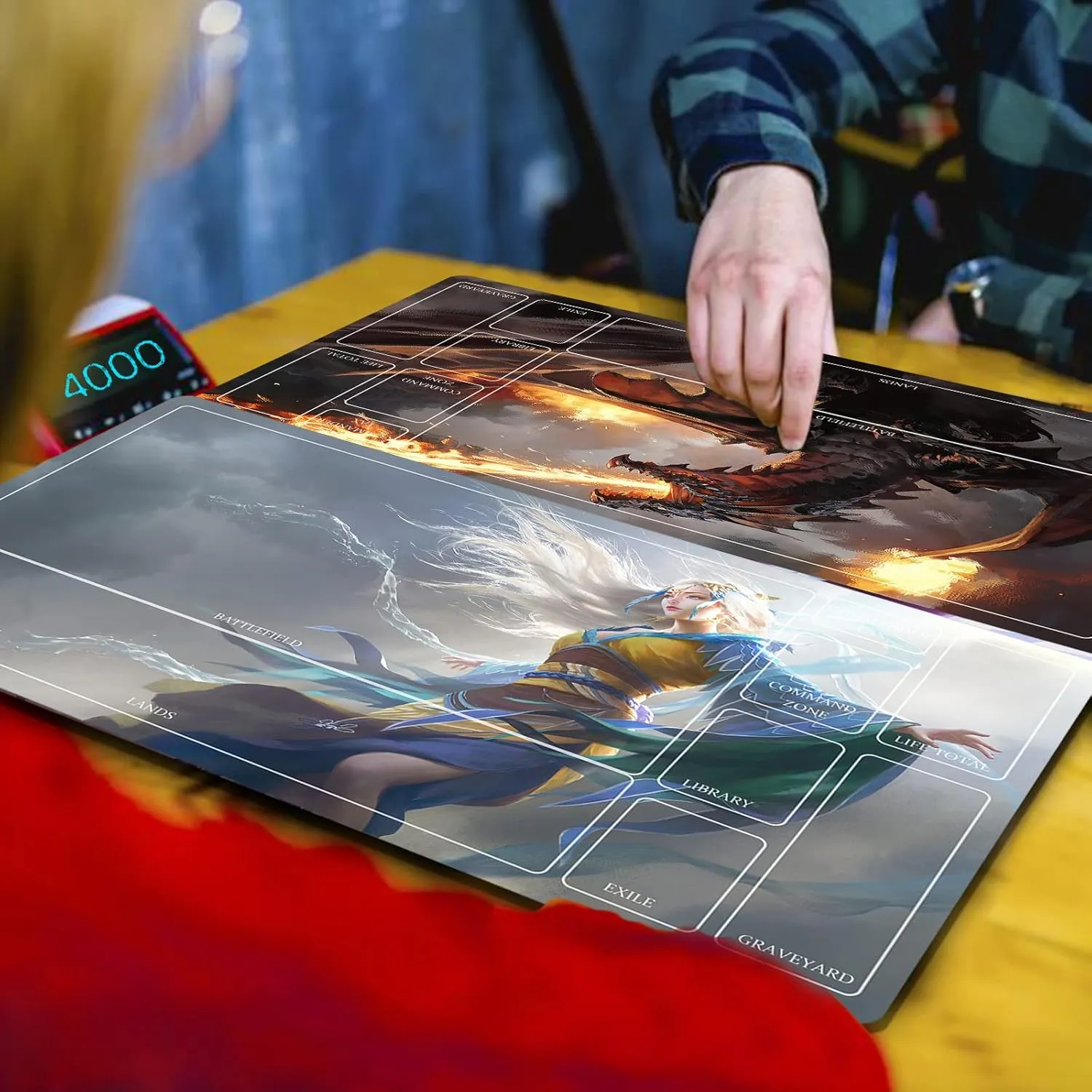 TCG playmat Table Mats Size 70X40 cm Mousepad Compatible for MTG RPG CCG Trading Card Game Play mats Original Play Mat Art Designs & Accessories (14)
