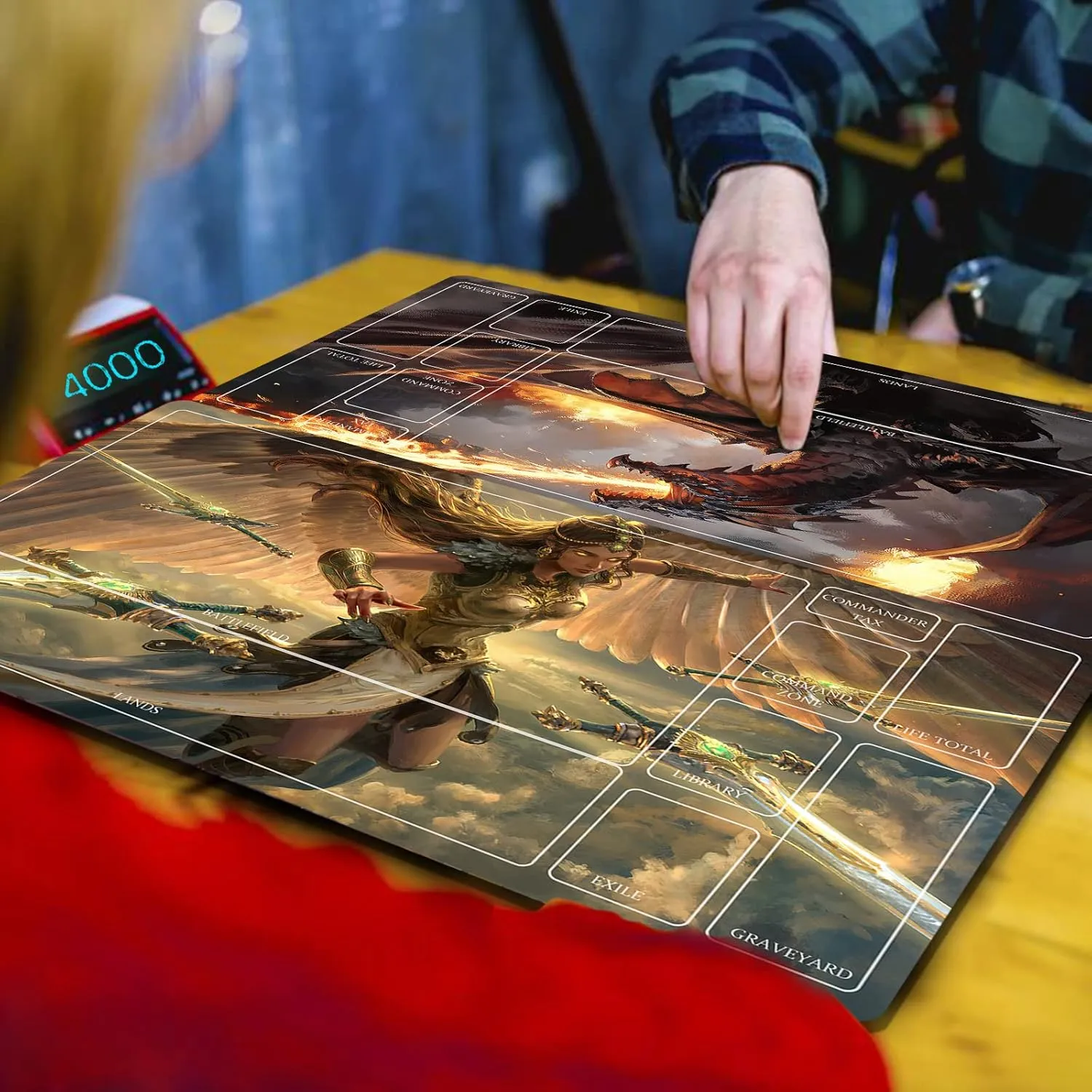 TCG playmat Table Mats Size 70X40 cm Mousepad Compatible for MTG RPG CCG Trading Card Game Play mats Original Play Mat Art Designs & Accessories (16)