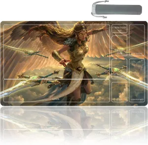 TCG playmat Table Mats Size 70X40 cm Mousepad Compatible for MTG RPG CCG Trading Card Game Play mats Original Play Mat Art Designs & Accessories (16)