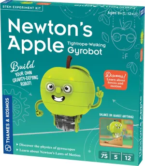 Thames & Kosmos Newton’s Apple: Tightrope-Walking Gyrobot | Build a Gravity-Defying Robot | Explore Forces & Motion, Physics of Gyroscopes | Ages 8  w/Help; 12  for Independent Play