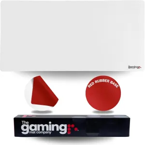 The Gaming Mat Company Single Player MTG Playmat & Mouse Pad – 28" x 14" White Gaming Mouse Pad Compatible with Magic: The Gathering playmats, MTG Cards, TCG Gaming mat