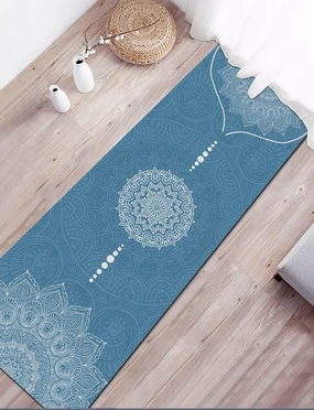 Thickened Printed Non-Slip Mat (Large Size) - Odorless Yoga Mat for Home Use, Fitness, Skipping Rope, Aerobics - Shock-Absorbing & Soundproof Floor Mat