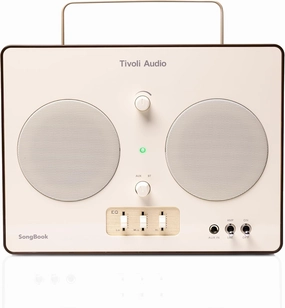 Tivoli Audio Songbook, Premium Bluetooth Sound System with 1/4" Auxiliary Input and Built-in Preamp (Cream/Brown)