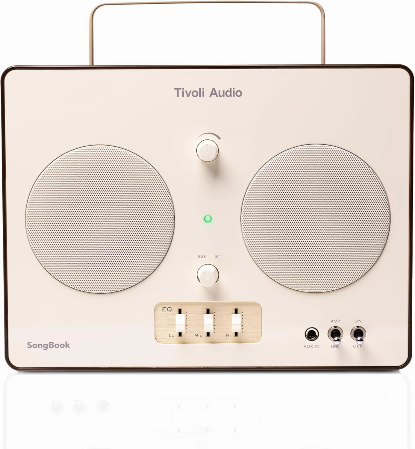Tivoli Audio Songbook, Premium Bluetooth Sound System with 1/4" Auxiliary Input and Built-in Preamp (Cream/Brown)