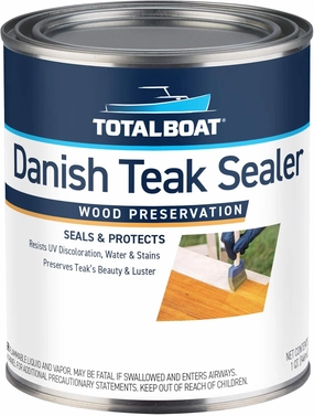 TotalBoat Danish Teak Sealer - Marine Grade Wood Sealer Oil for Boat Decks, Trim and Indoor & Outdoor Teak Furniture