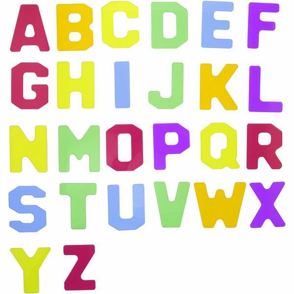 Translucent Numbers & Alphabet 38 Pcs