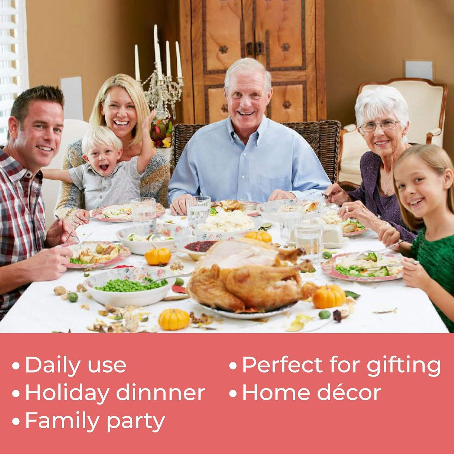 Tudor Royal 12-Piece Round Porcelain Dinnerware Set, Service for 4, Rosemary, Summer Flowers, Plates Bowls Dishes, Glossy, Premium Quality Dish Set, Unique Pattern