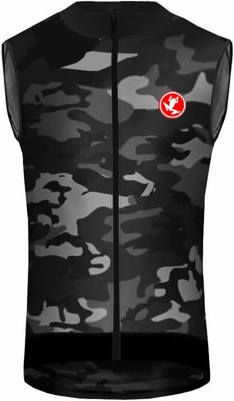 UGLY FROG Men's Cycling Jersey Sleeveless Mountain Bike Shirt MTB Top Zipper Pockets Reflective Bicycle Vest HUS19DJ16
