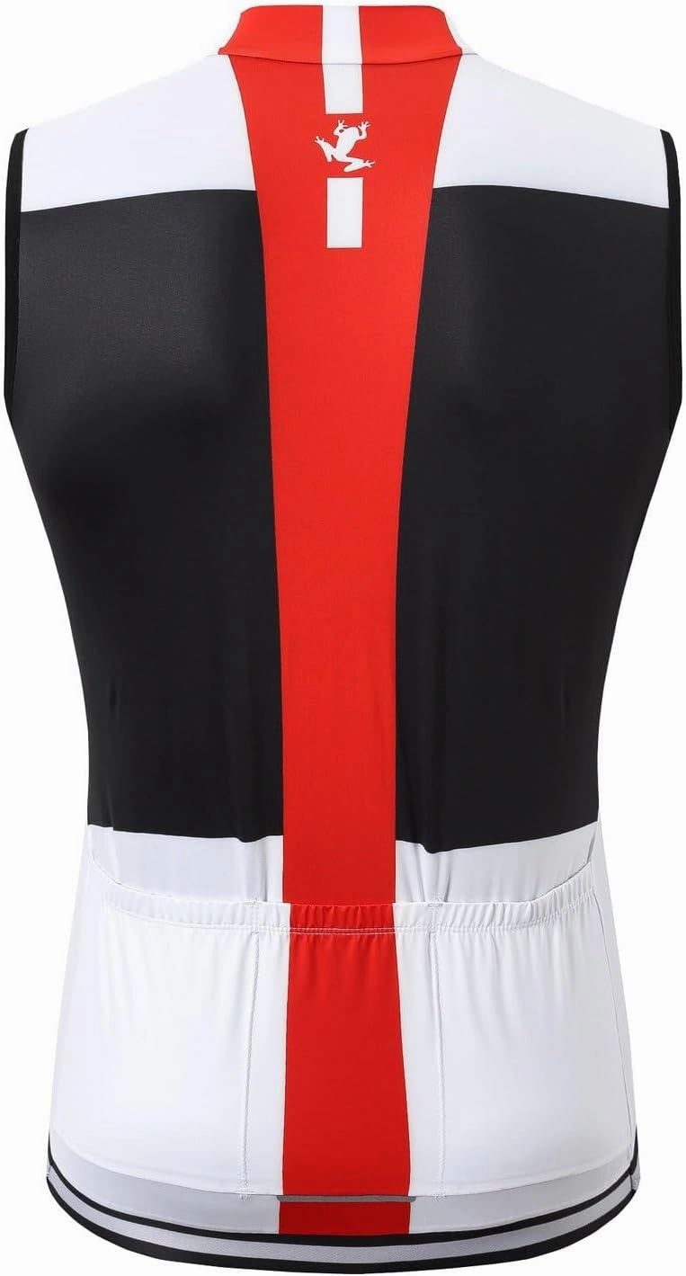 UGLY FROG Men's Cycling Jersey Sleeveless Mountain Bike Shirt MTB Top Zipper Pockets Reflective Bicycle Vest HUS19DJ16