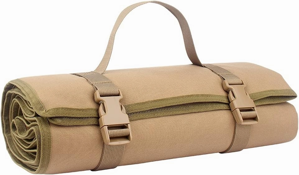 UNISTRENGH Outdoor Tactical Shooting Mat Padded Double-Sided Moisture-Proof Portable Placemat 1000D Waterproof Nylon Roll-Up Shooters Mat