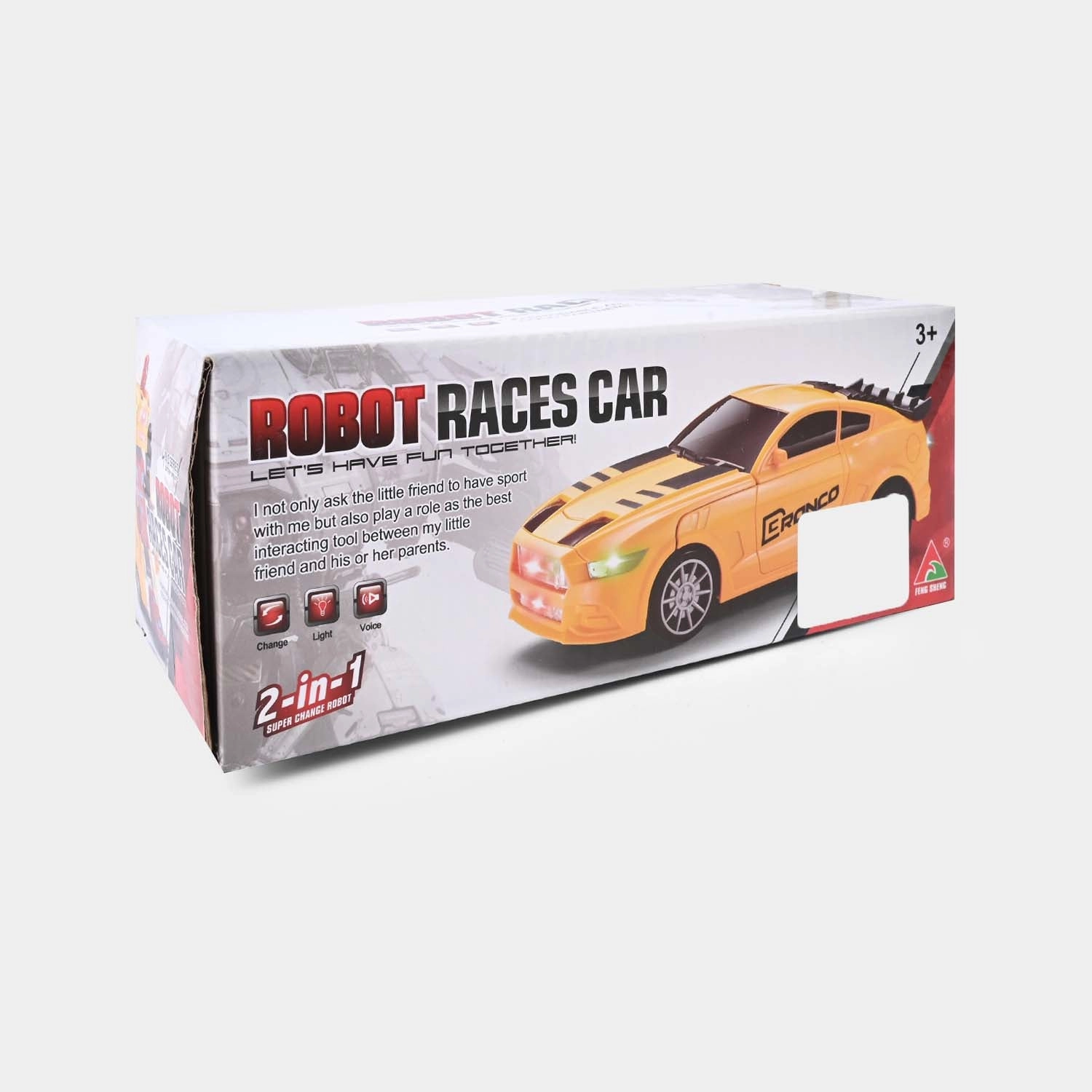 UNIVERSAL TRANSFORMER CAR WITH LIGHT & MUSIC