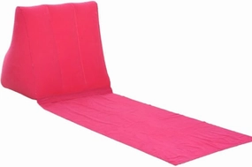 Upgraded Inflatable Beach Mat Lounge Chair - Portable Flocking Reclining Chair with Back Pillow, Waterproof and Lightweight for Outdoors, Beach, Camping, Picnic, Travel (2 Pack)