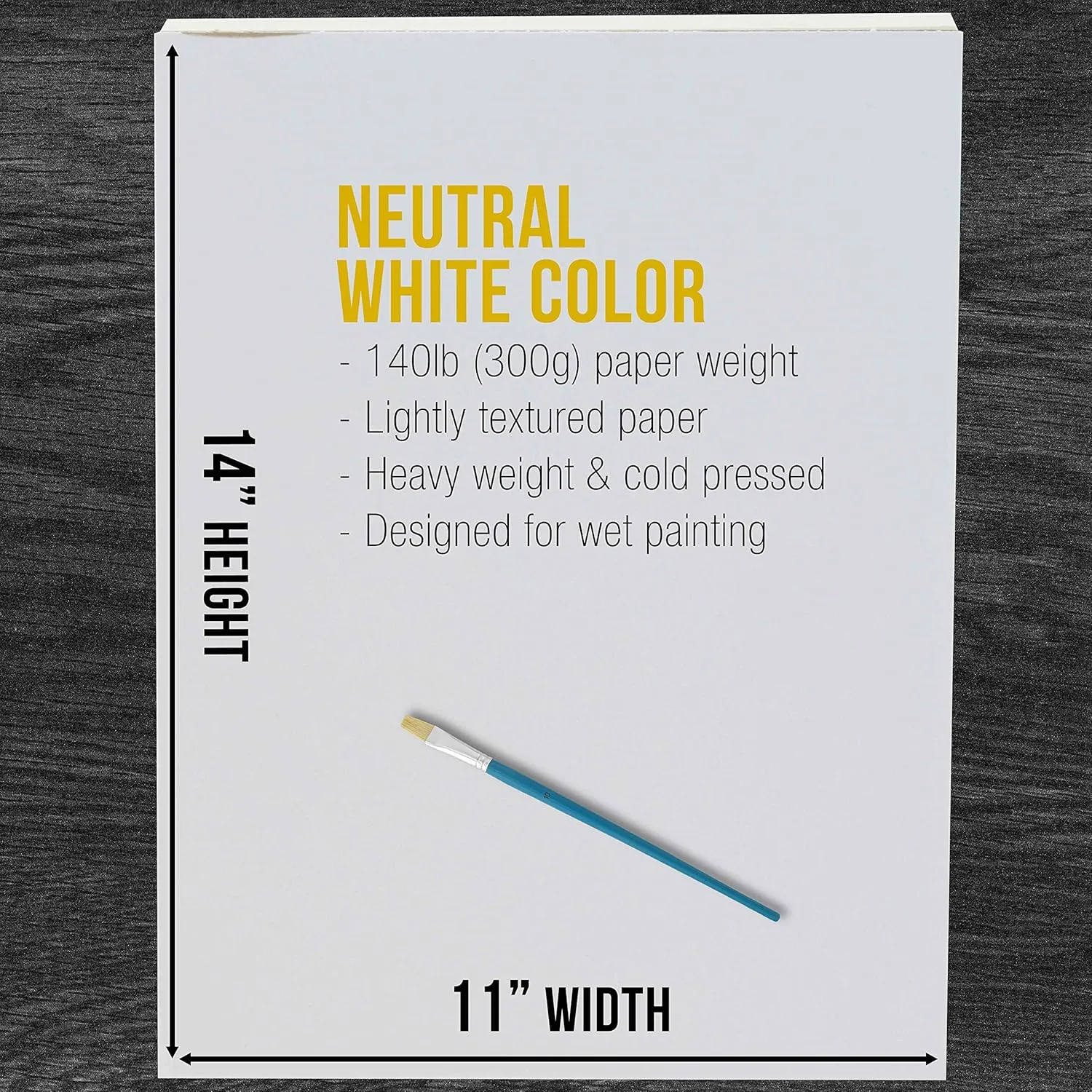 U.S. Art Supply 11" x 14" Premium Heavyweight Watercolor Paper Pad, Pack of 2 (12 Sheets Each), 140lb (300gsm) - Spiral Bound, Cold Pressed, Acid-Free, Wet, Water Color Paper - for Artists, Students