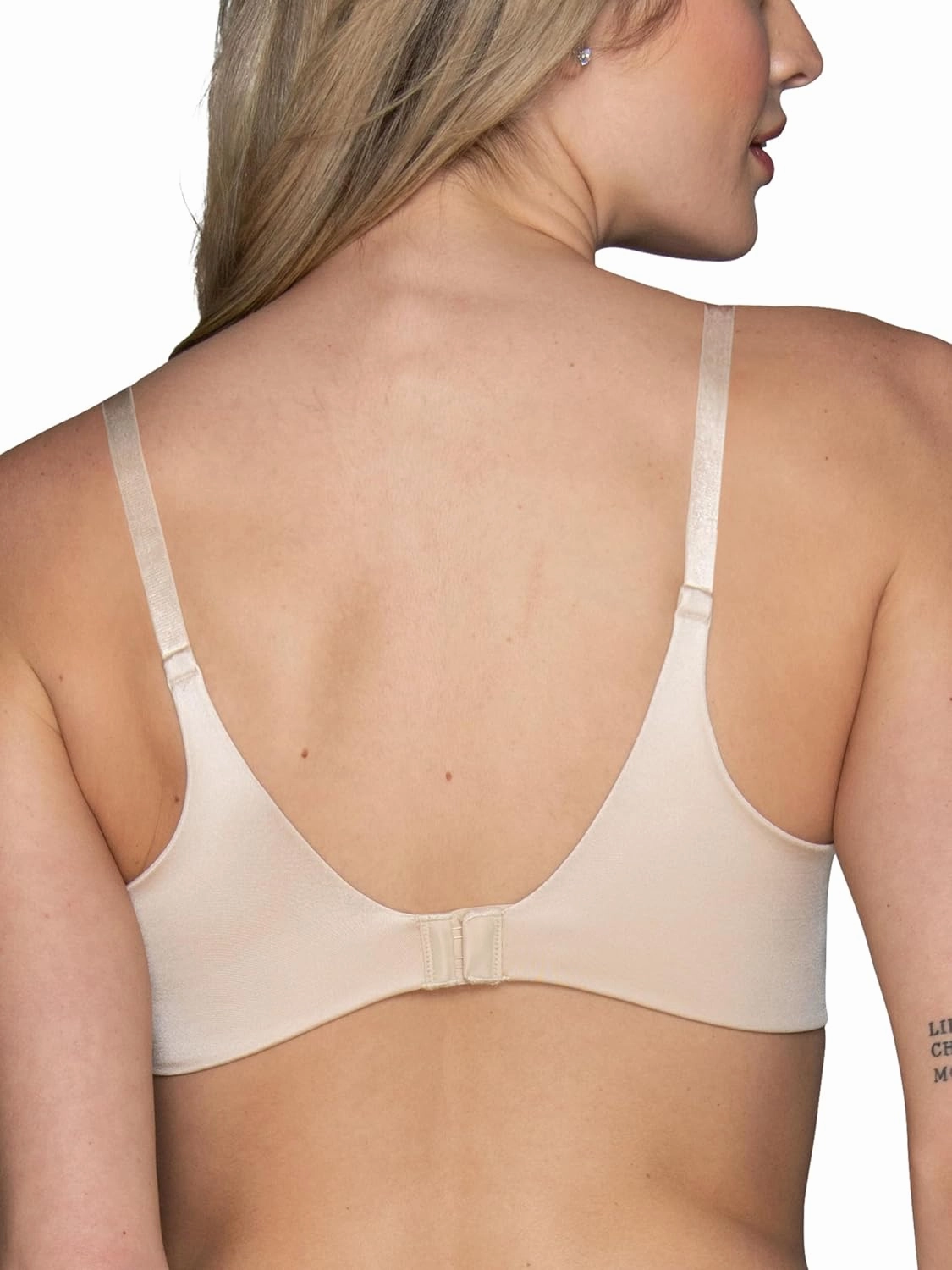 Vanity Fair Women's Full Coverage Beauty Back Smoothing Bra, 4-Way Stretch Fabric, Lightly Lined Cups up to DD