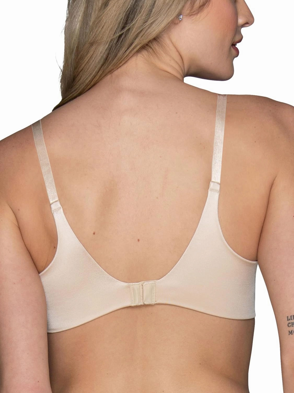 Vanity Fair Women's Full Coverage Beauty Back Smoothing Bra, 4-Way Stretch Fabric, Lightly Lined Cups up to DD