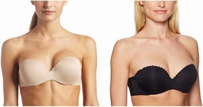 Vanity Fair Women's Gel Touch Padded Strapless Push Up Bra (32A - 38D)