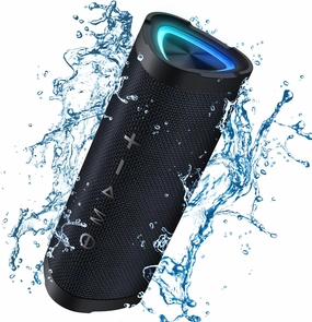 Vanzon V40 Wireless Portable Bluetooth Speaker with 24W Loud Stereo Sound and 24H Playtime, IPX7 Waterproof Speaker for Home and Outdoors