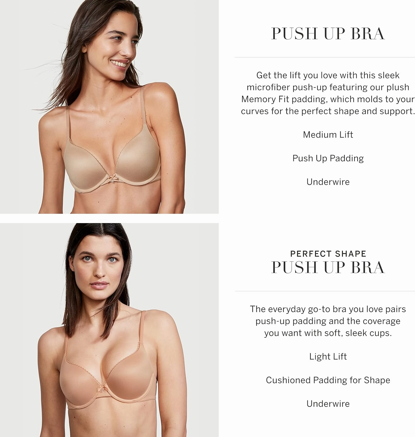 Victoria's Secret Women's Body by Victoria Push Up Bra, Bras for Women (32A-38DDD)