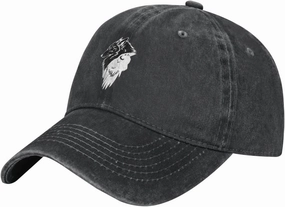 Viking Norse Wolf Raven Rune Adjustable Cowboy Hat Outdoor Travel Casual Hat Sandwich Hat Washed Denim Hat