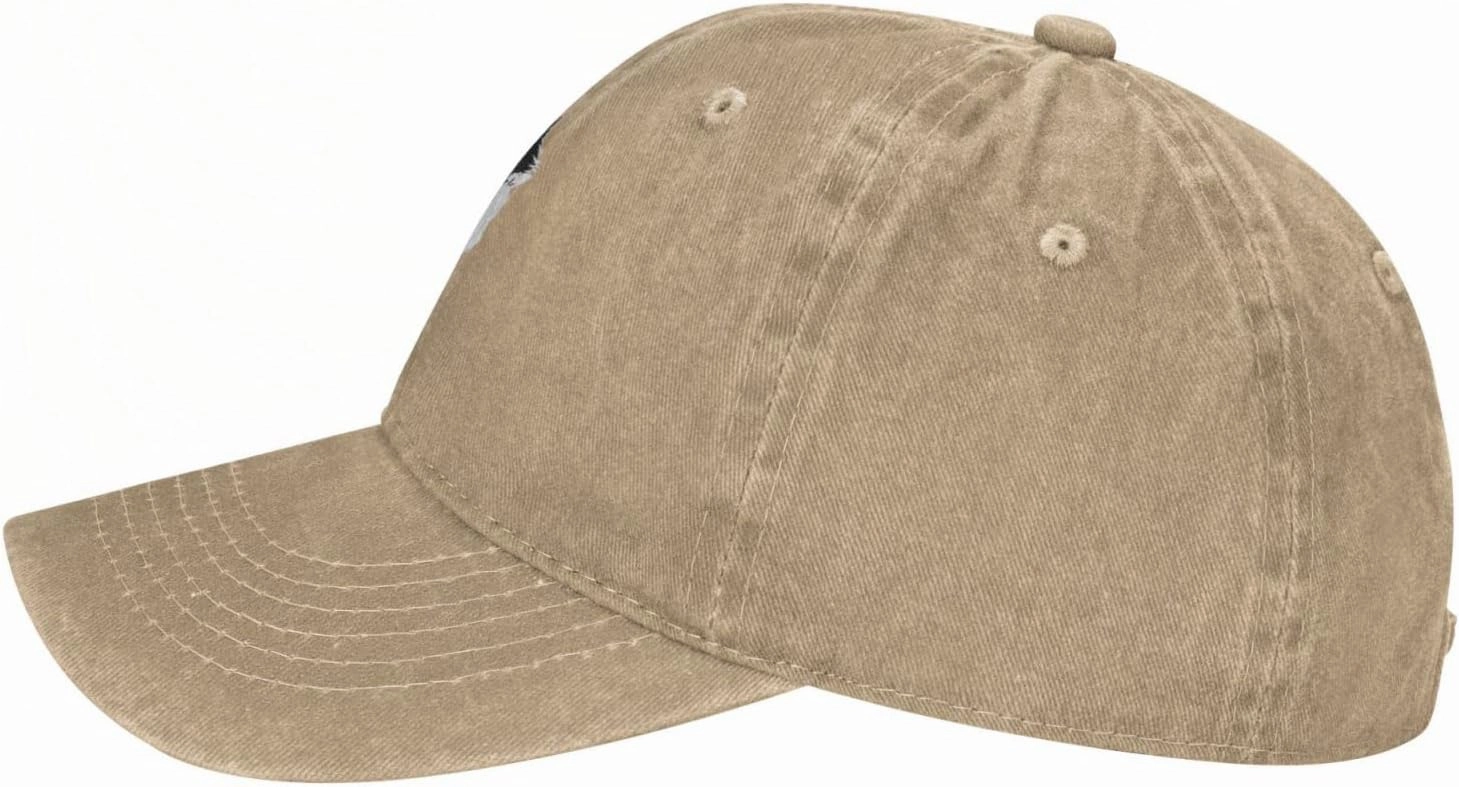 Viking Norse Wolf Raven Rune Adjustable Cowboy Hat Outdoor Travel Casual Hat Sandwich Hat Washed Denim Hat