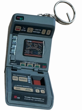 Vintage IPI 1995 Star Trek The Next Generation Electronic Tricorder Key Chain - Former Shop Counter Display Item