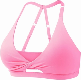 VOYJOY Workout Sports Bras for Women Padded Backless Strappy Fitness Wireless Gym Medium Impact Bra Yoga Crop Top
