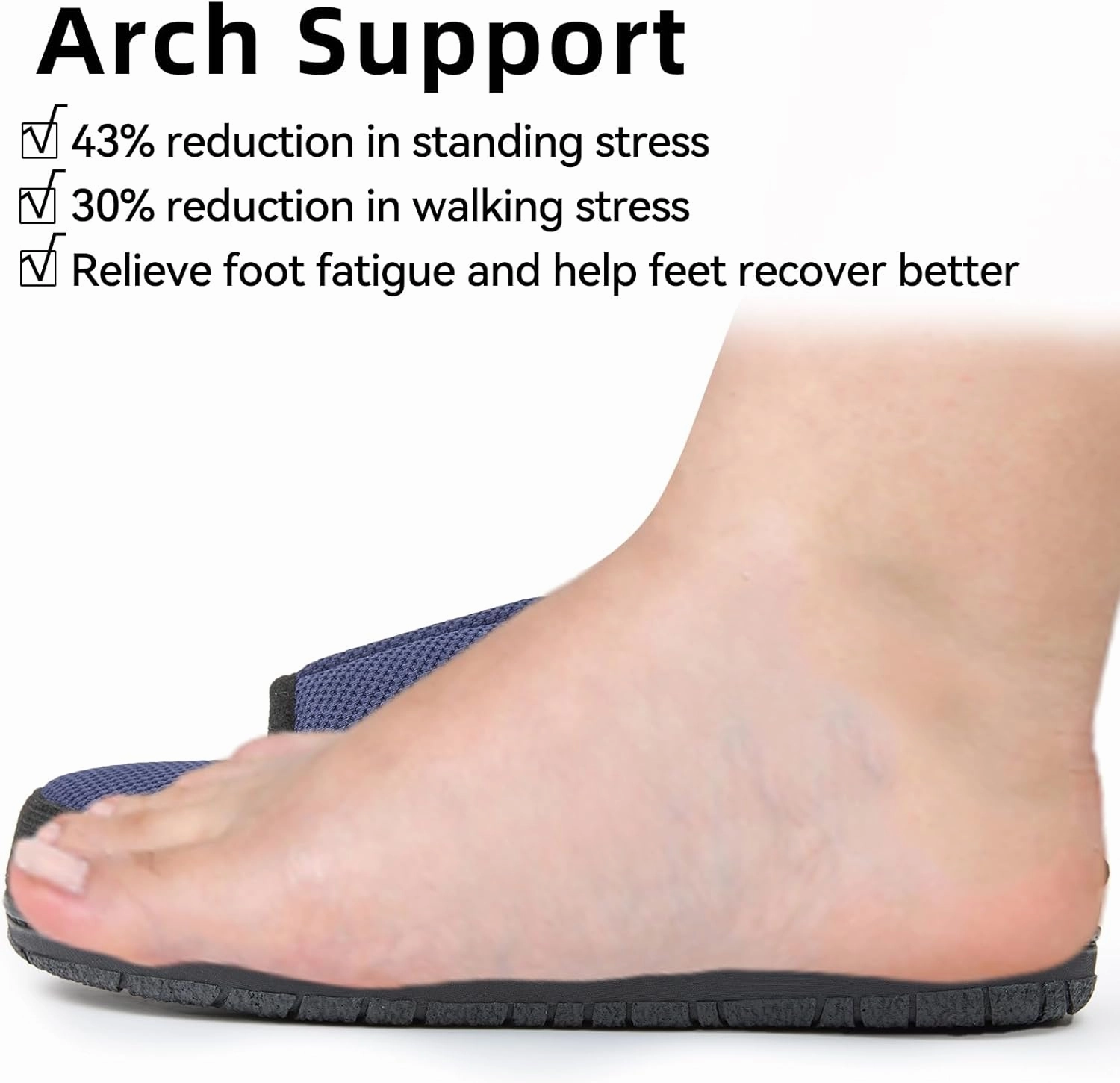 WALKFUN Memory Foam Diabetic House Shoes for Men Adjustable Indoor Outdoor Slippers