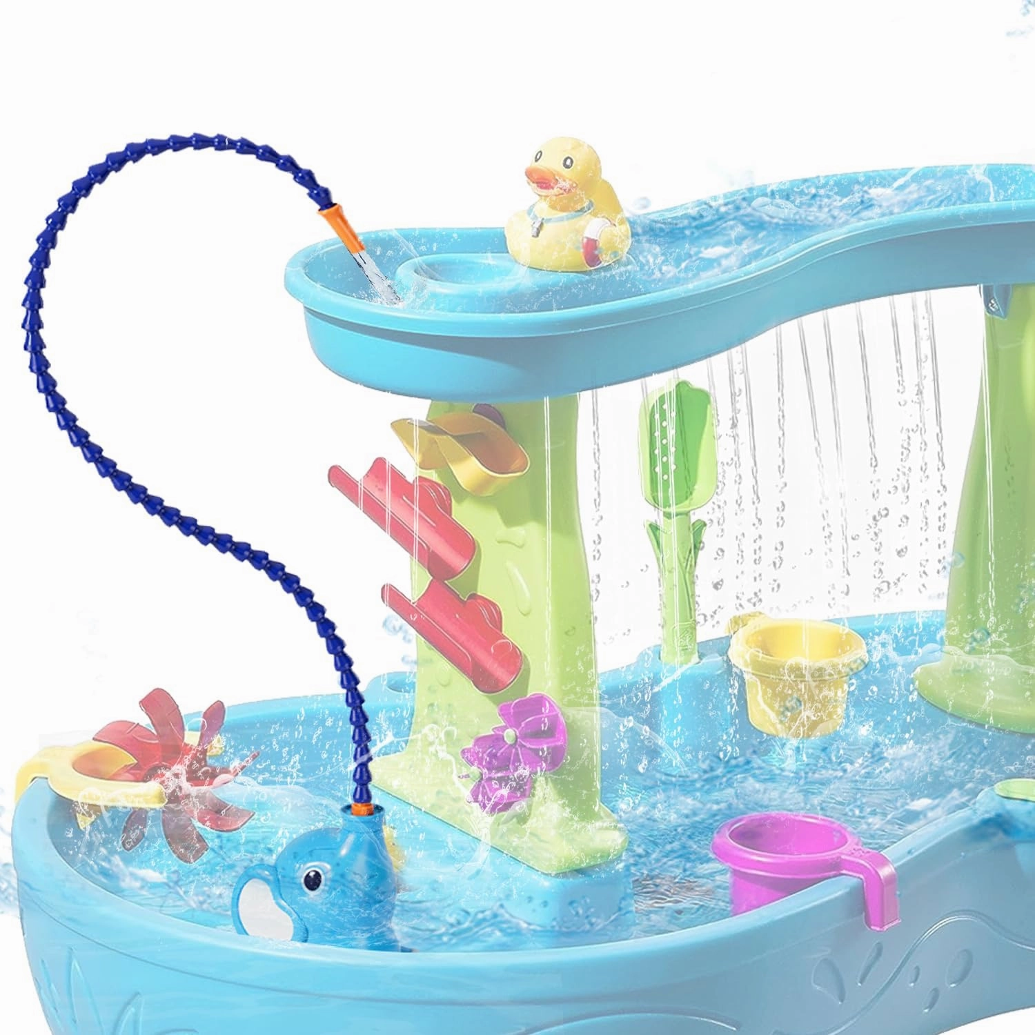 Water Table Pump, Battery Powered Water Pump for Water Table,Water Tables Accessories for Kids Toddlers, Summer Outdoor Splash Water Play Tables Toys