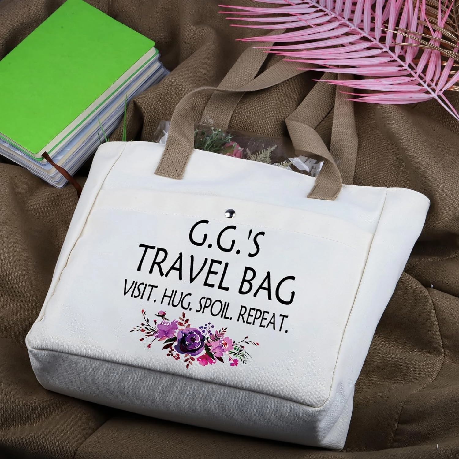 WCGXKO Mother’s Day Gift Grandma Birthday Gift Mother’s Day Merchandise Tote Bag Travel Bag For Grandma