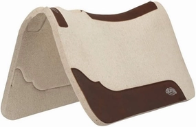 Weaver Equine Contoured Steam Pressd Saddle Pad, Natural