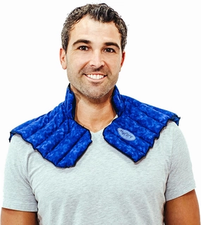 Weighted Microwavable Neck and Shoulder Wrap – Moist Heat Pack for Stiffness, Arthritis, Bursitis, Pain Relief & Relaxation – Natural Home Remedy