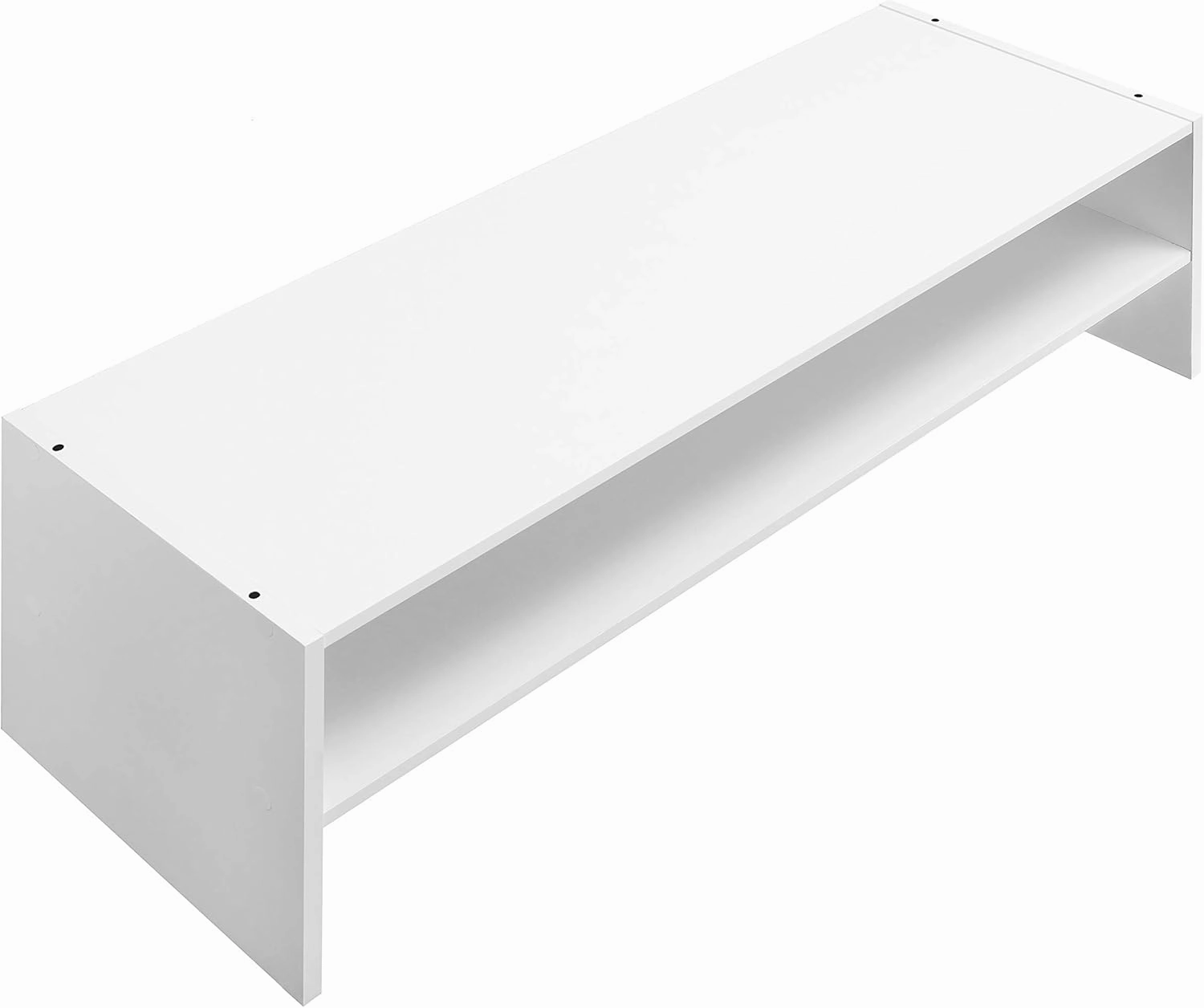 Whitmor Stackable 31" Extra Wide 2-Shelf Storage Organizer, White