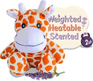 WILD BABY Weighted Stuffed Animals - Microwavable Plush Toy with Calming Lavender - Soft, Cuddly, Heatable Plush for Comfort & Warmth - Gift Ready Cuddles for Kids, Adults & Toddlers (Boys & Girls)