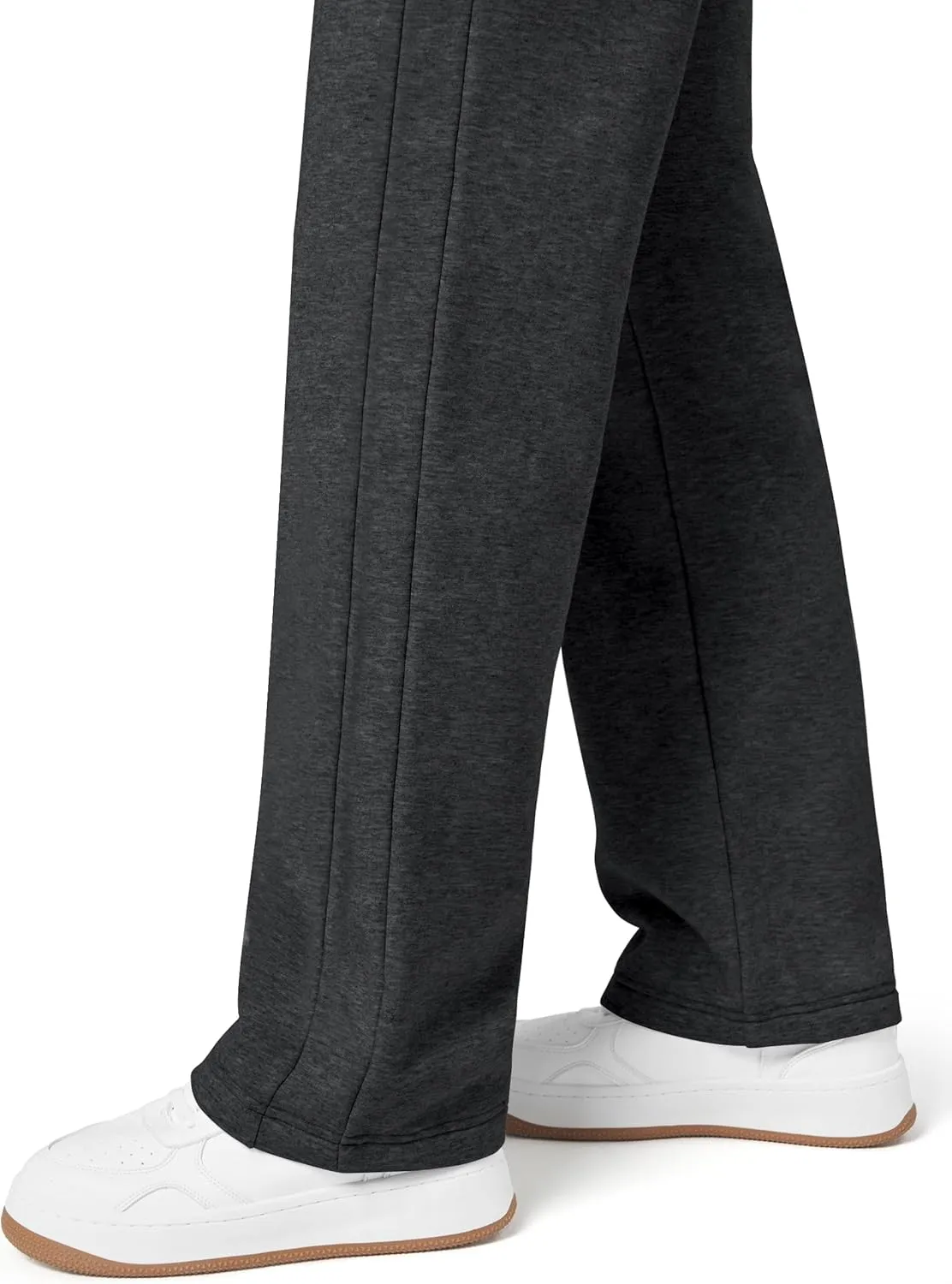 Willit Womens Fleece Lined Sweatpants Cotton Straight Leg Sweat Pants Winter Running Casual Yoga Lounge Workout Pockets 30''