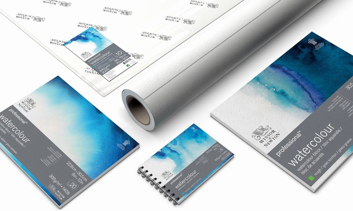 Winsor & Newton Professional Watercolor Paper, Wired, 5" x 7", Cold Pressed