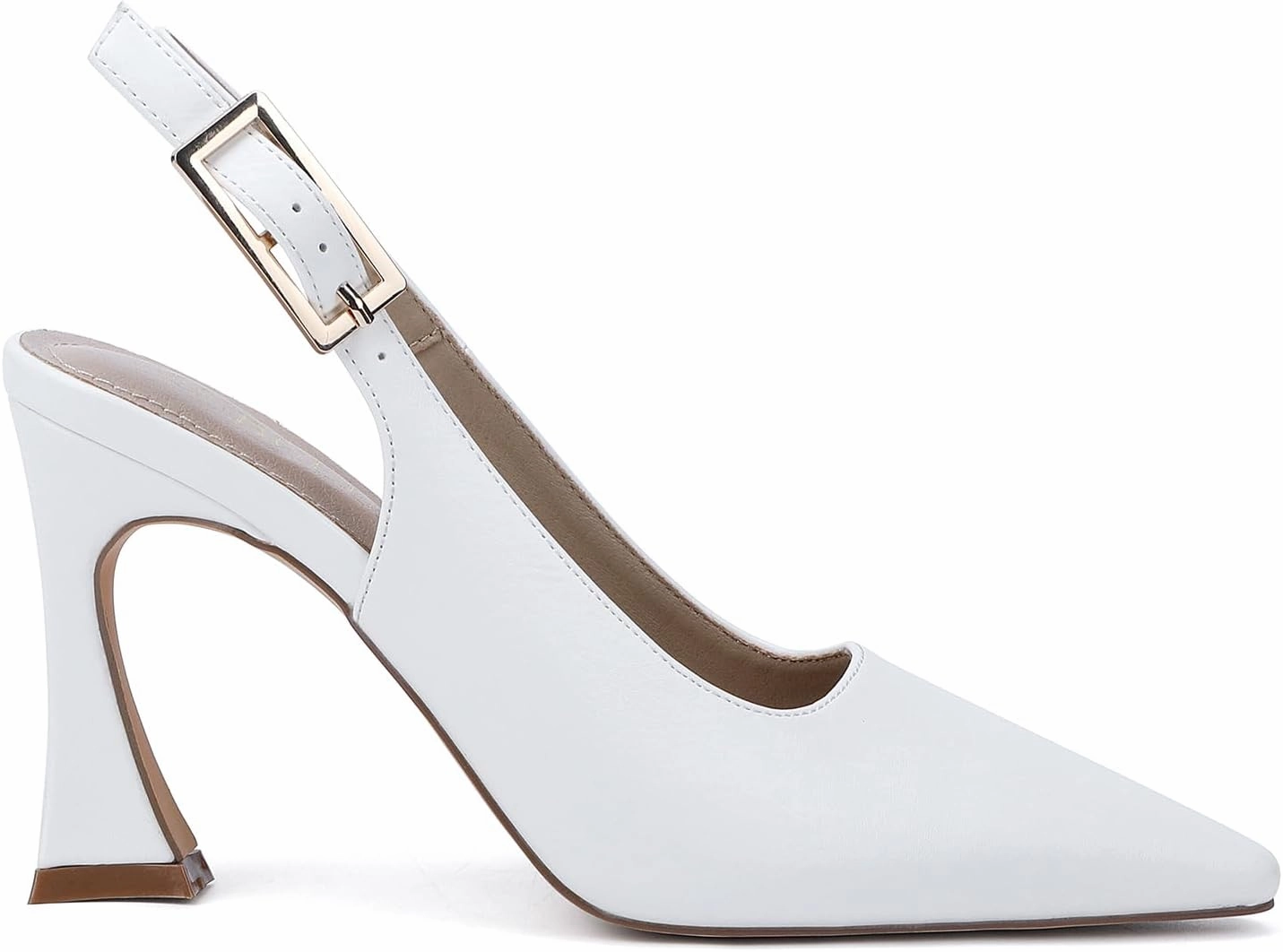 Women's Slingback 3In Kitten Heel Comfortable Closed Toe Pumps Dress Shoes for Women