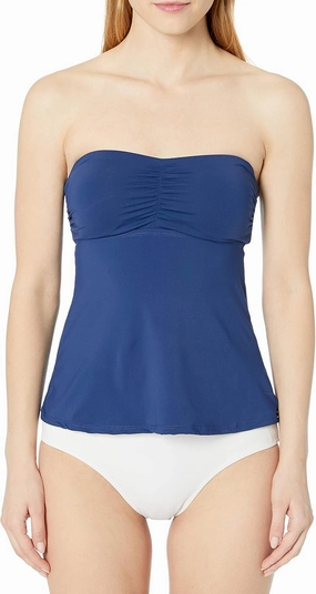 Women's Standard Twist Front Bandeau Tankini Swim Top