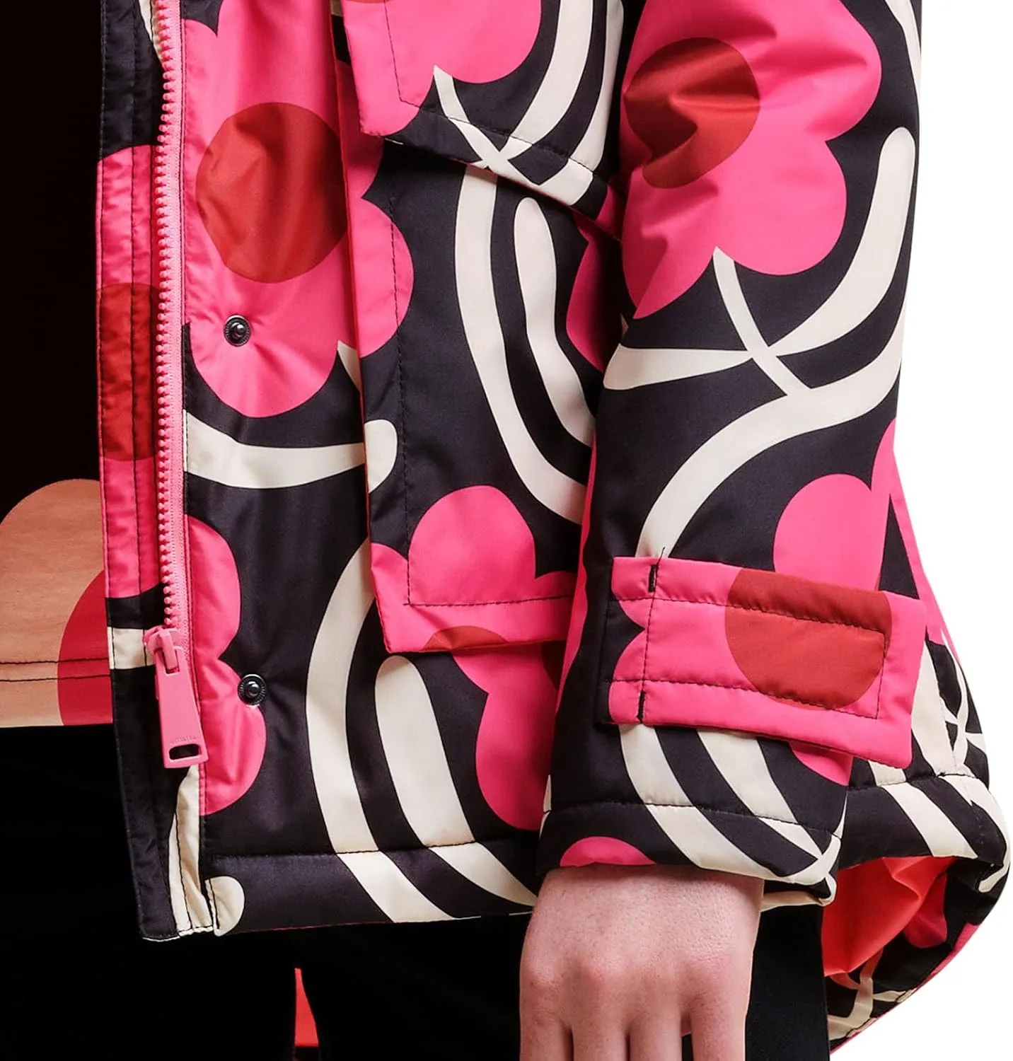 Womens Orla Kiely Waterproof Retro Floral Rain Mac Coat Jacket