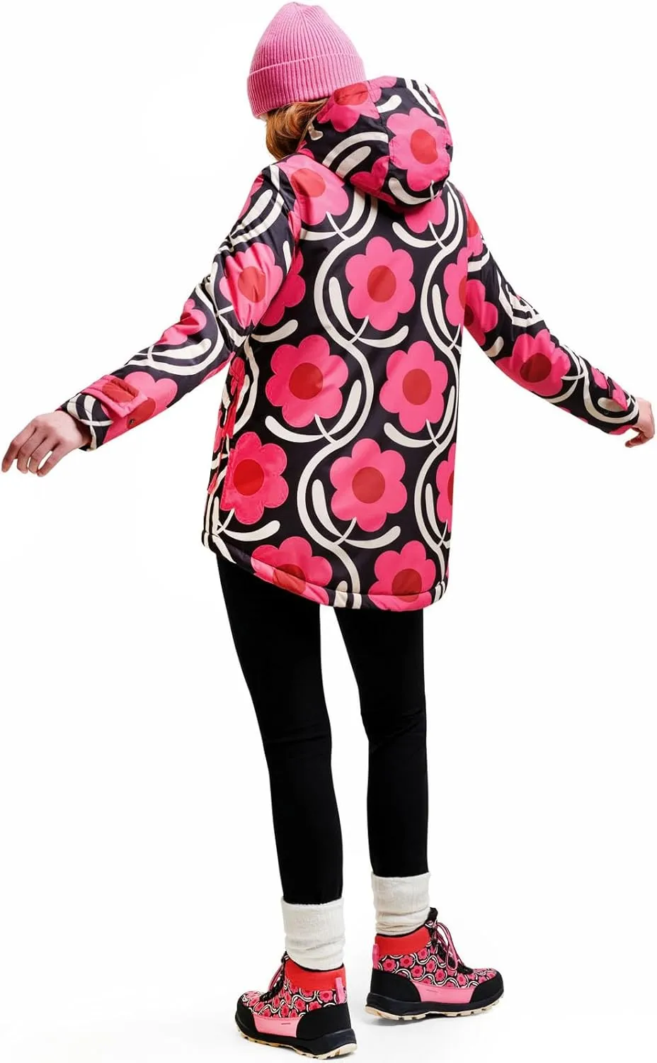 Womens Orla Kiely Waterproof Retro Floral Rain Mac Coat Jacket