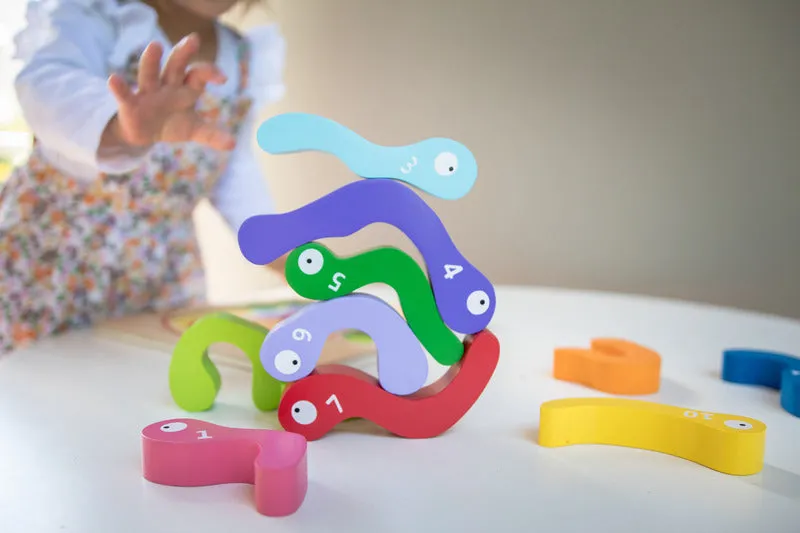 Wooden 123 Worm Puzzle