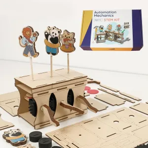 Wooden STEM Kits for Kids Age 8-10 5-8, Mechanical Structure Animal with Gear Transmission Arts and Crafts for Kids Activities, Educational Science Kits for Kids Age 8-12, 3D Puzzles Toys