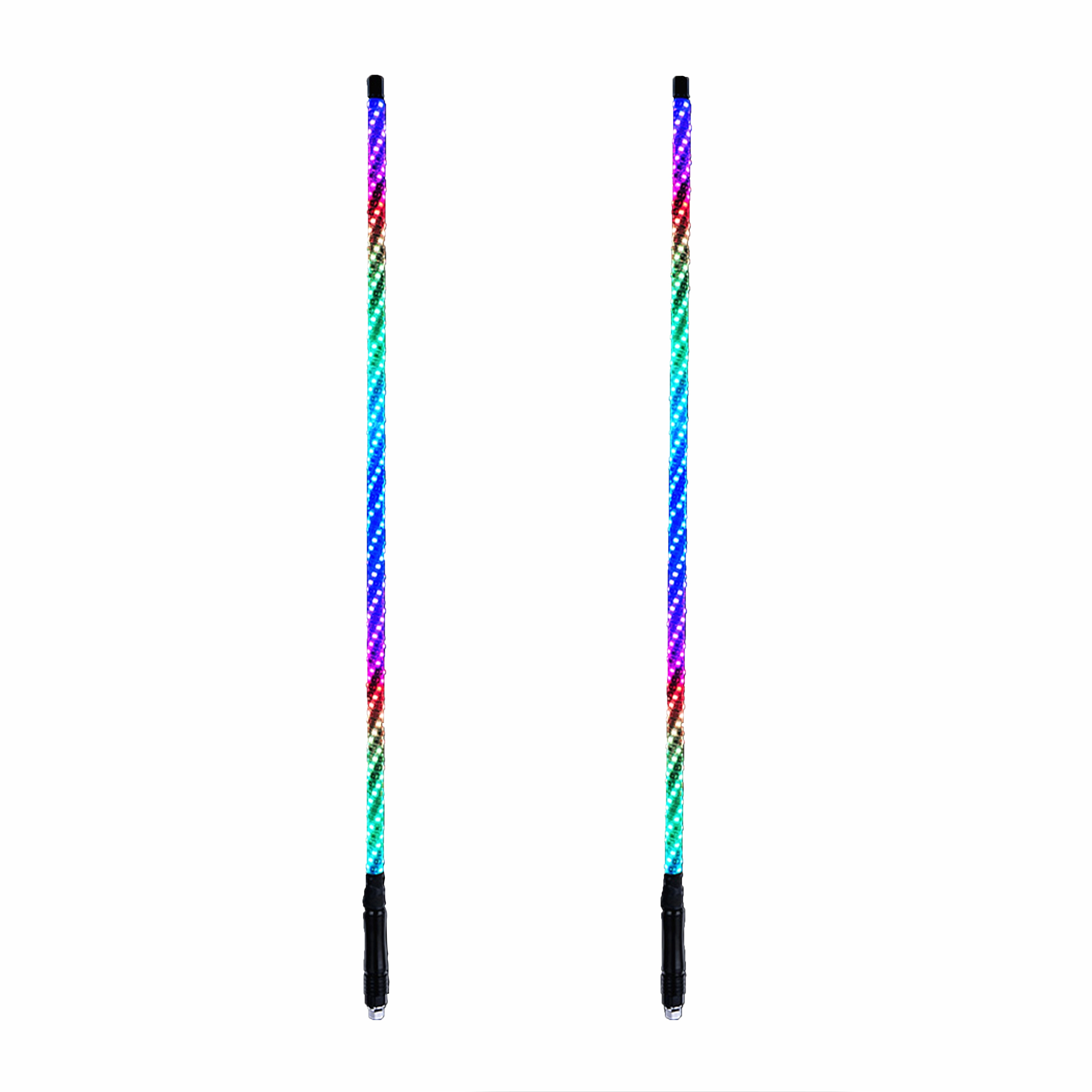 WRAPPED DREAM COLOR REMOTE CONTROL SPIRAL ANTENNA WHIP LIGHT RGB LED STRIP 4 FEET HEIGHT-100335