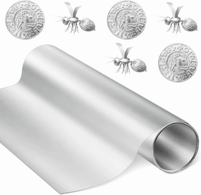 Yaocom Aluminum Metal Crafts DIY Foil Roll 0.05 mm Thick for Art Project Aluminum Flashing Roll Wide Sheet Multipurpose Metal Sheets(12 Inch X 20 ft,Silver)