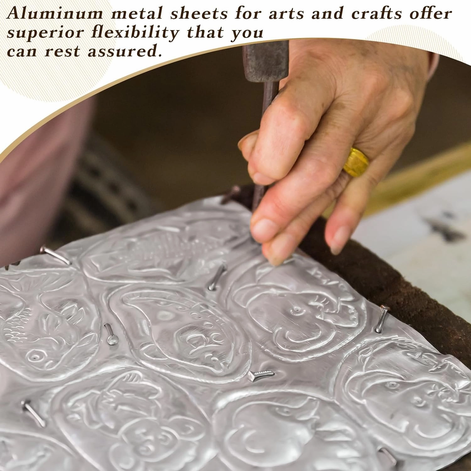 Yaocom Aluminum Metal Crafts DIY Foil Roll 0.05 mm Thick for Art Project Aluminum Flashing Roll Wide Sheet Multipurpose Metal Sheets(12 Inch X 20 ft,Silver)