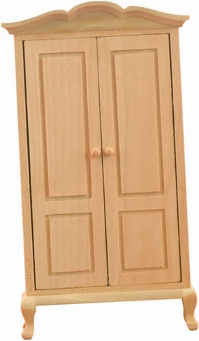 YARNOW 2 Pcs Miniature House Decor Mini House Model Kit Miniature Wardrobe Ornament Cute Room Decor Wooden Dollhouse Mini