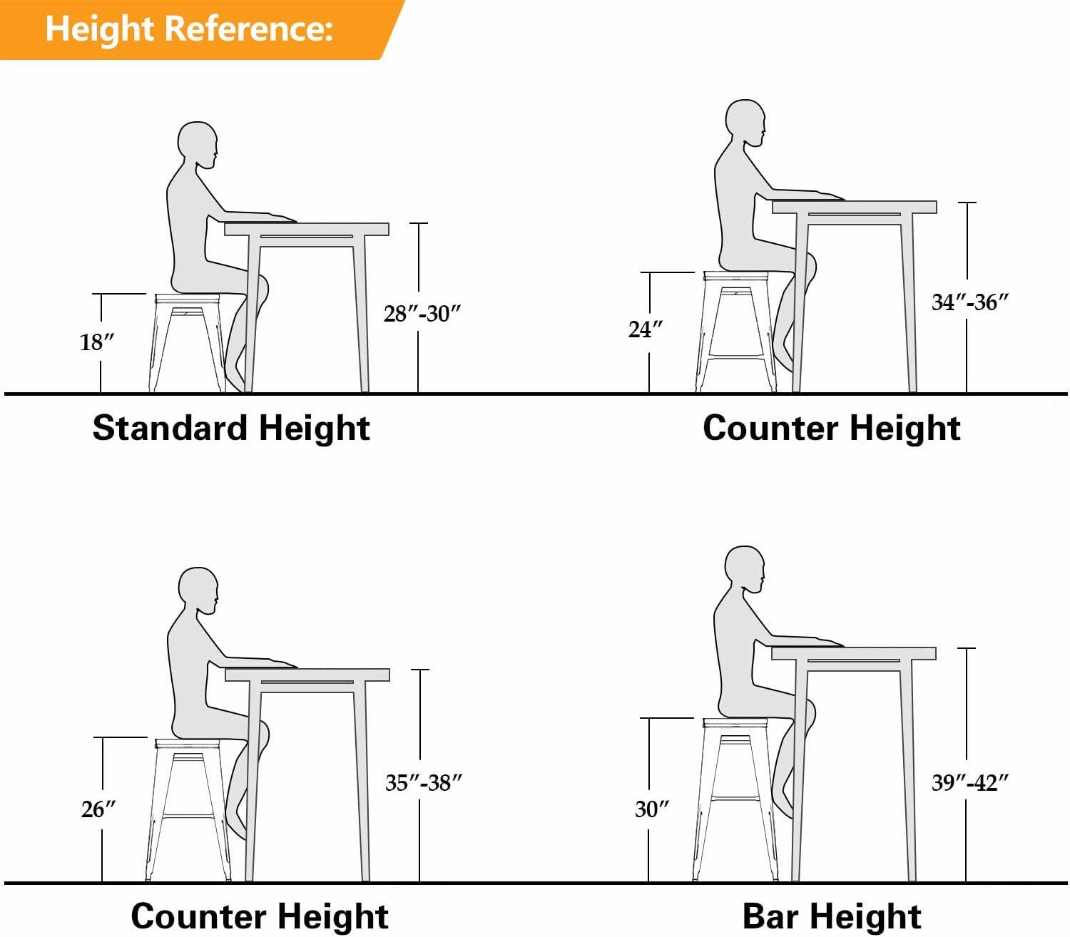 Yongchuang 24" Swivel Bar Stools Set of 4 Counter Height Stools with Backs Wood Seat Industrial Low Back Metal Barstools Bar Chairs Distressed Gold