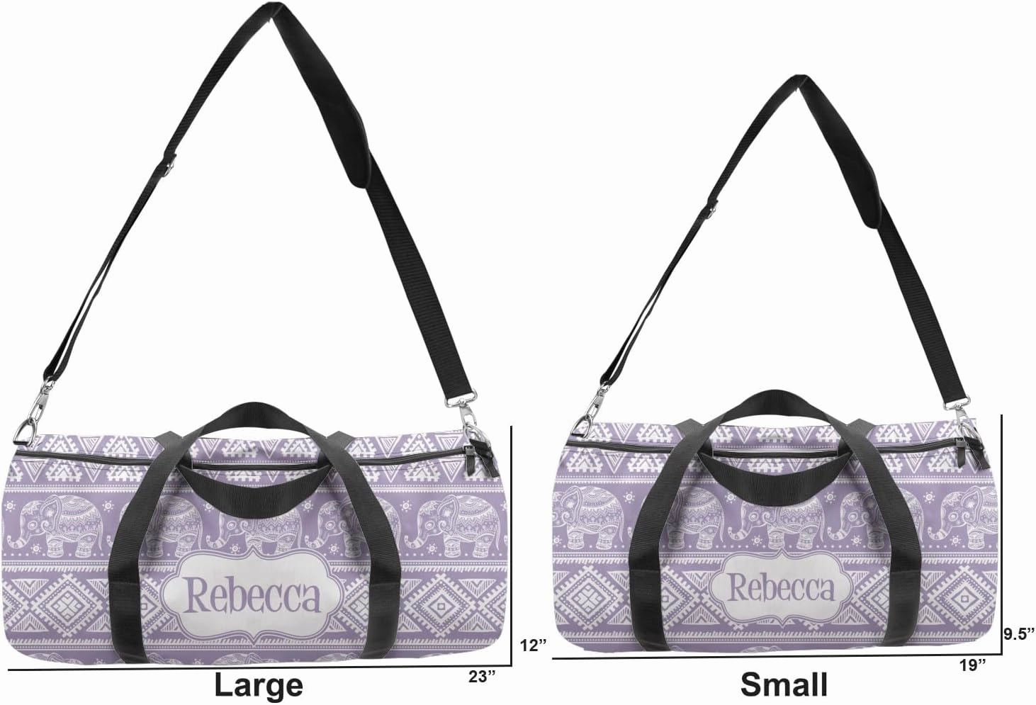 YouCustomizeIt Personalized Baby Elephant Duffel Bag
