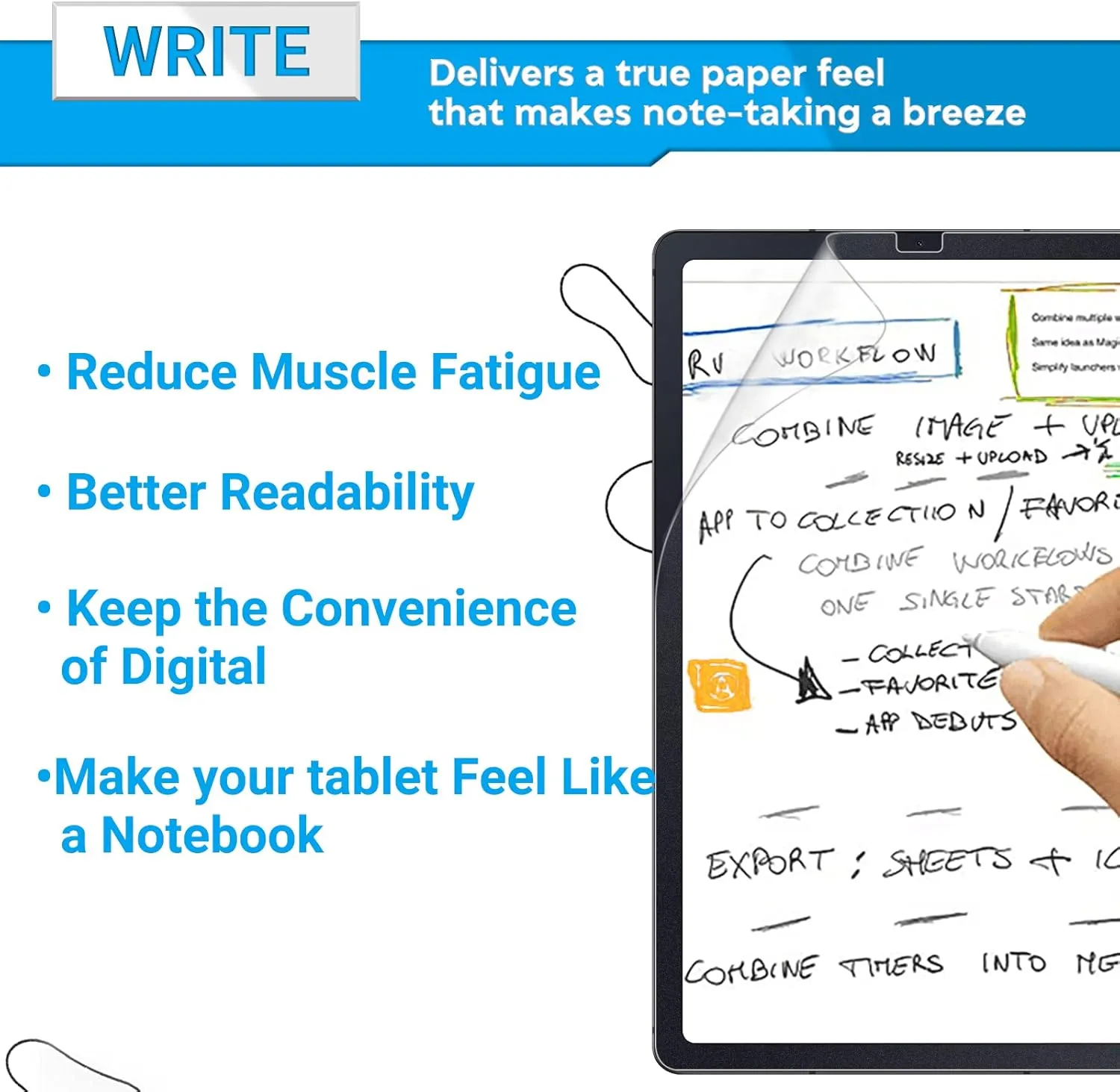 ZOEGAA Paper Screen Protector Compatible with Galaxy Tab S6 Lite 10.4 inch 2024, Matte Samsung S6 Lite Screen Protector Anti-Glare Anti-Blue Light,for Write and Draw on Paper Compatible with S Pen