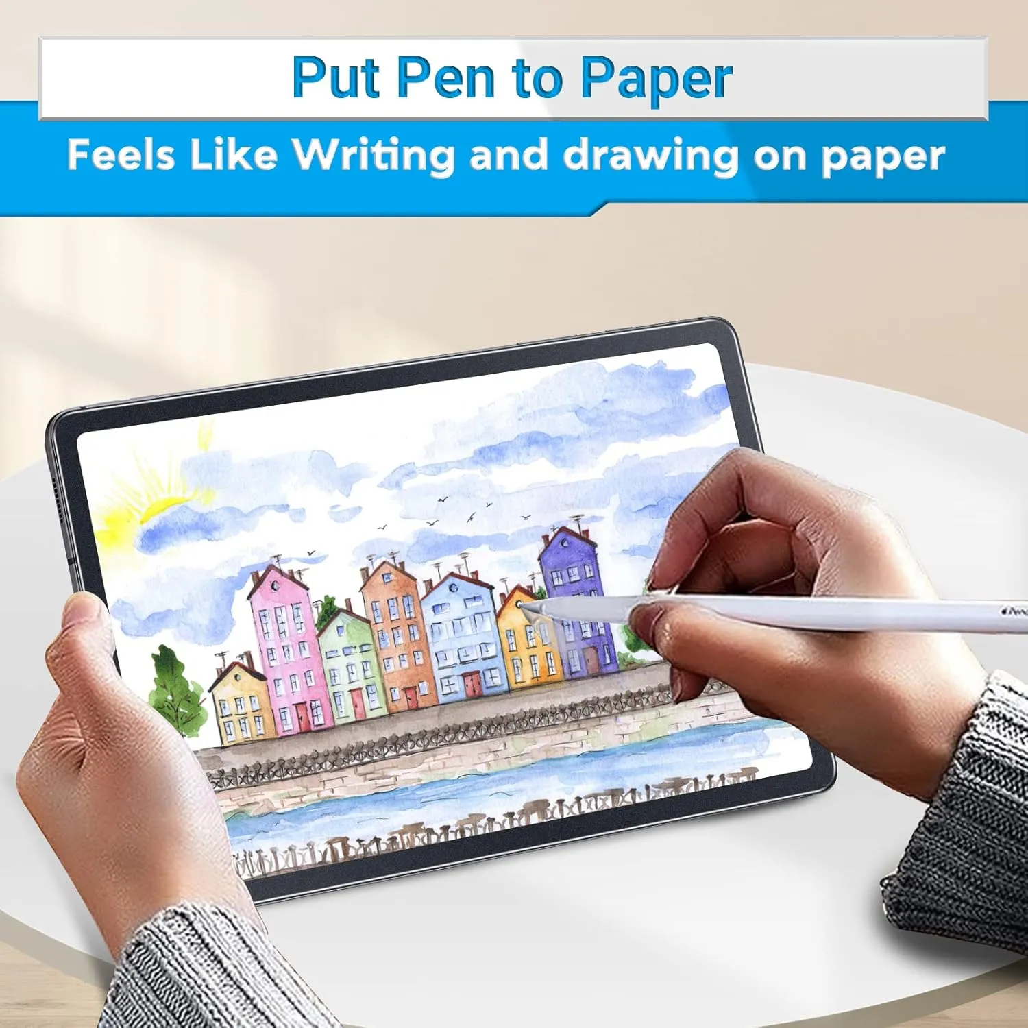 ZOEGAA Paper Screen Protector Compatible with Galaxy Tab S6 Lite 10.4 inch 2024, Matte Samsung S6 Lite Screen Protector Anti-Glare Anti-Blue Light,for Write and Draw on Paper Compatible with S Pen